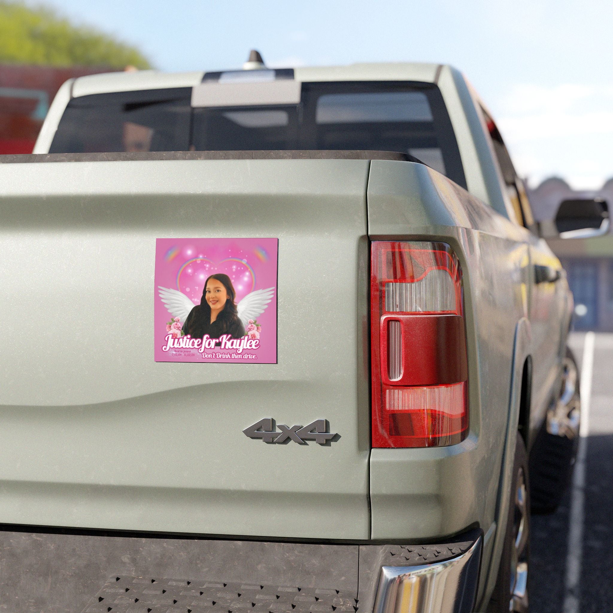 Justice for Kaylee Car Magnet | Memorial Support | Anti-Drink and Drive Awareness | Car Decor | Remembrance Magnet | Custom Gift
