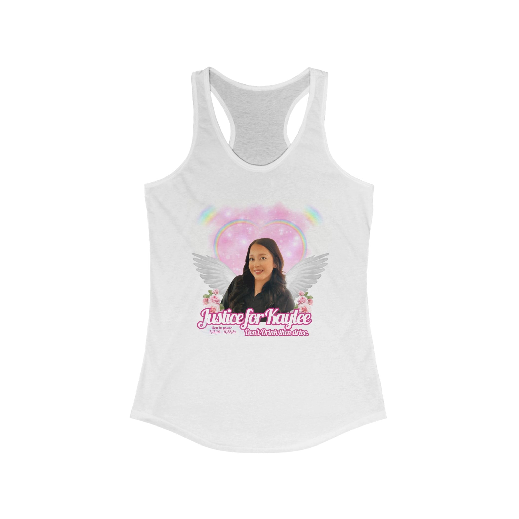 Justice for Kaylee Racerback Tank, Memorial Tank Top, Awareness Apparel, Gift for Remembrance, Summer Casual Top