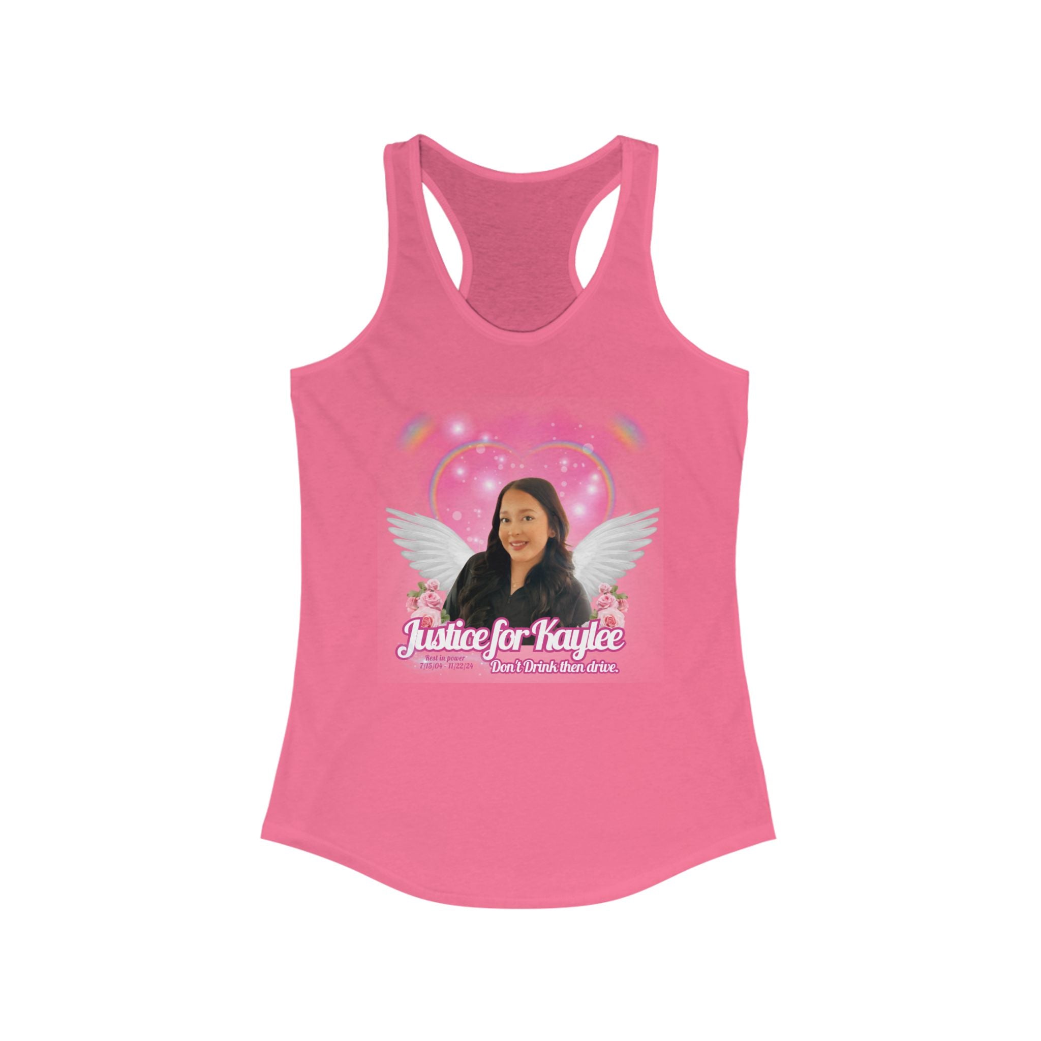 Justice for Kaylee Racerback Tank, Memorial Tank Top, Awareness Apparel, Gift for Remembrance, Summer Casual Top