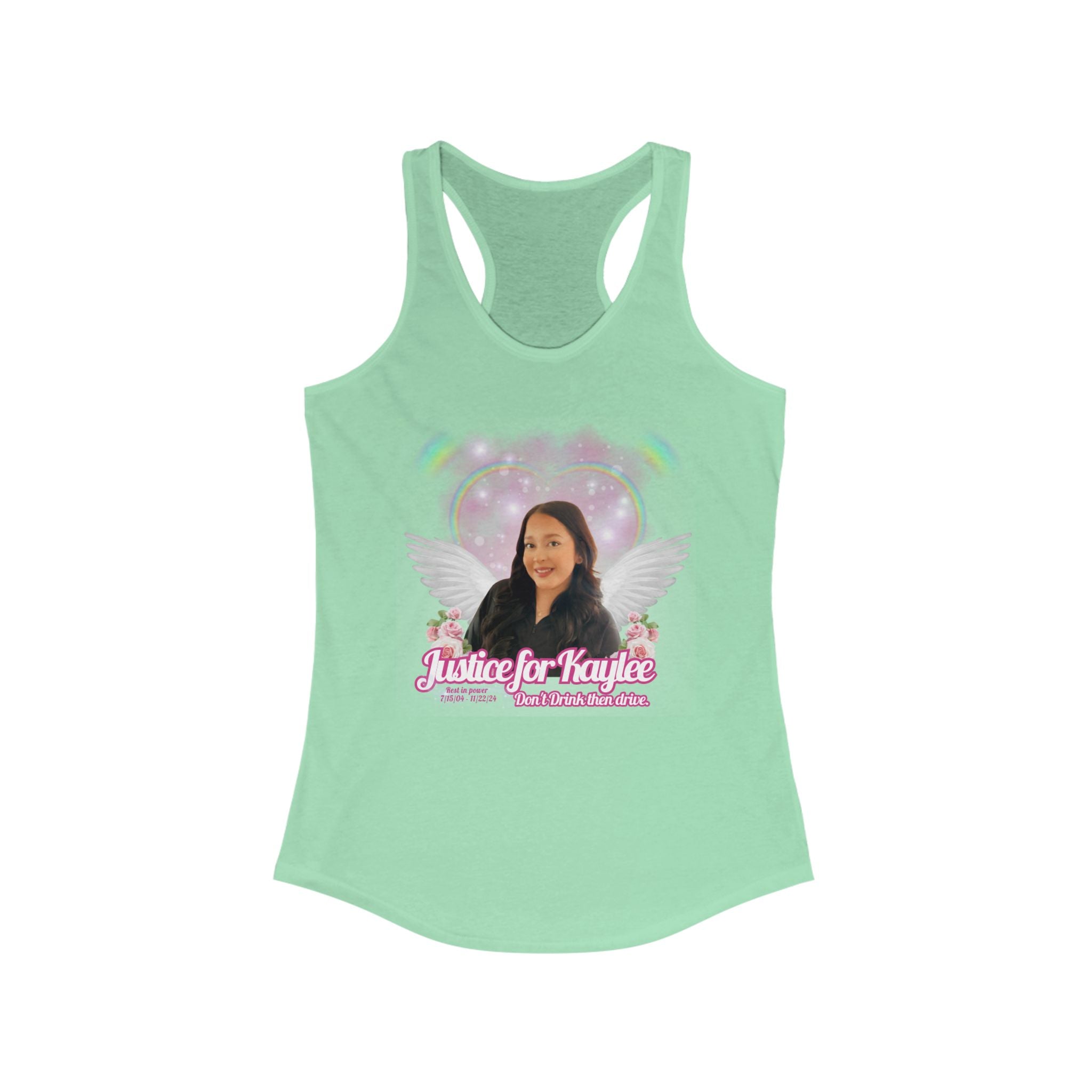 Justice for Kaylee Racerback Tank, Memorial Tank Top, Awareness Apparel, Gift for Remembrance, Summer Casual Top
